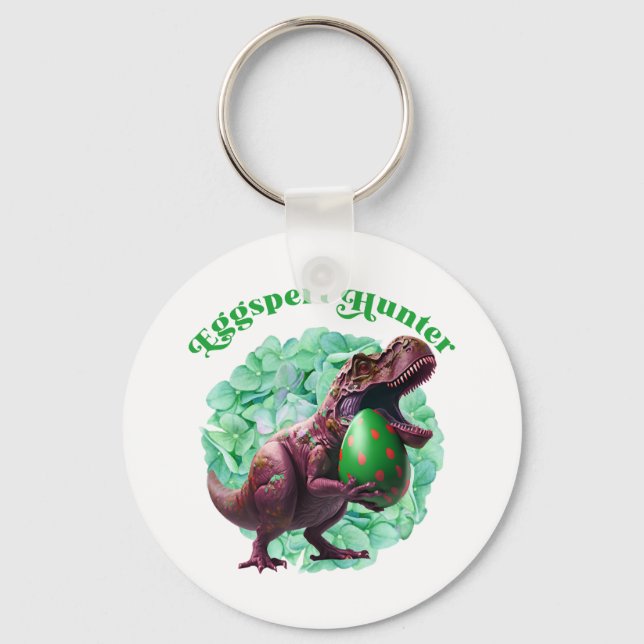 Eggspert Hunter Easter Egg Hunting Easter  Keychain (Front)