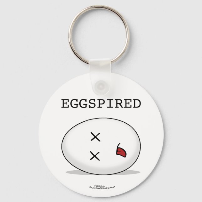 Eggspired-(Expired) Dead Egg Keychain (Front)