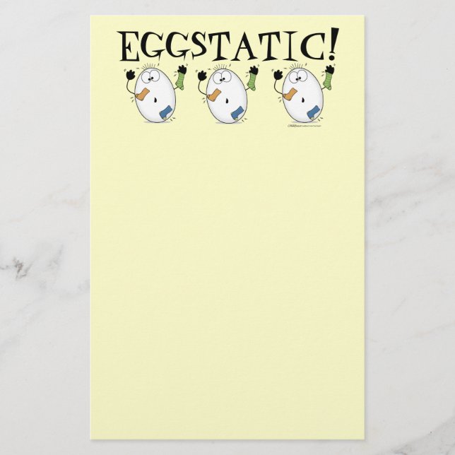 Eggstatic-Ecstatic Egg Stationery (Front)