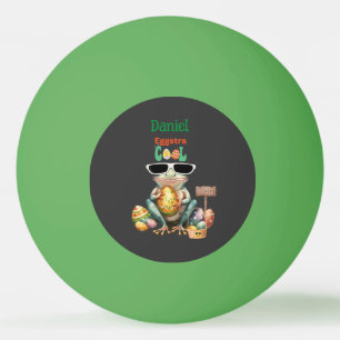 Eggstra Cool Frog with Sunglasses Easter Leap Year Ping Pong Ball