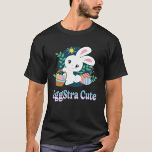 EggStra Cute Easter Pun Saying Easter Bunny Eggs G T-Shirt