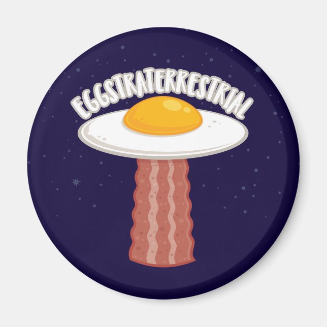 Eggstraterrestrial With Text Magnet (Front)