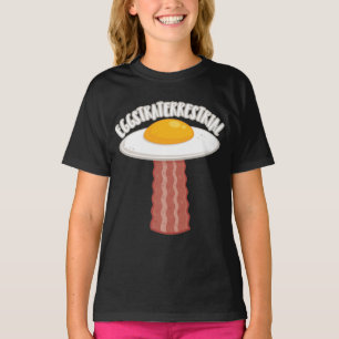 Eggstraterrestrial With Text T-Shirt