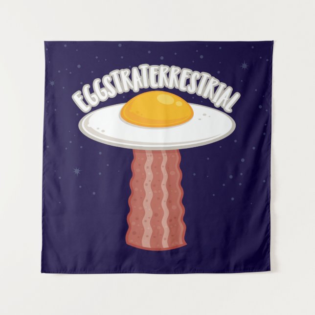 Eggstraterrestrial With Text Tapestry (Front)