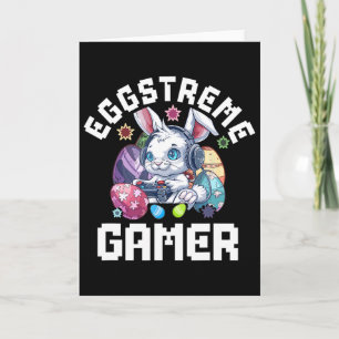 Eggstreme Gamer Easter Video Game Shirt For Kids B Card