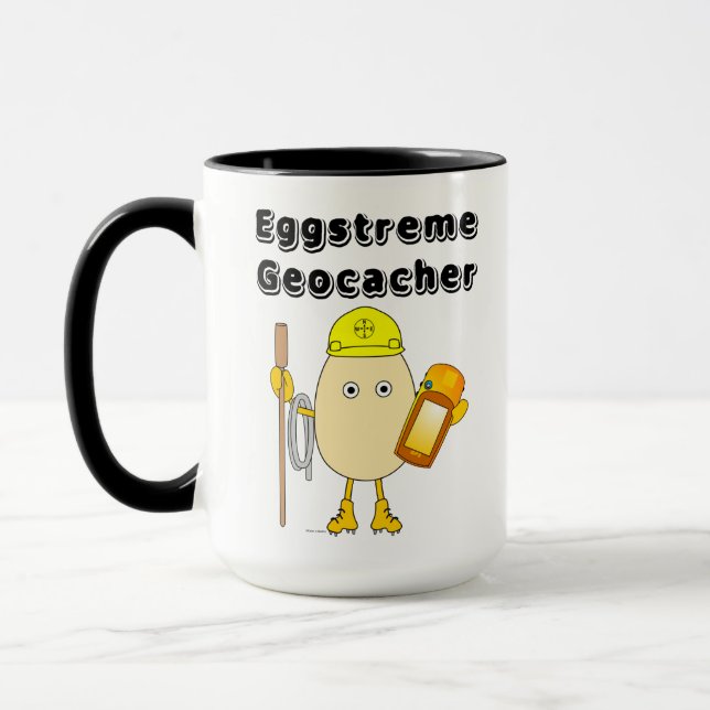 Eggstreme Geocaching Mug (Left)