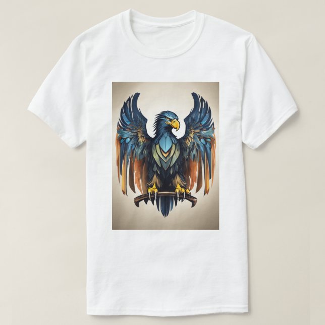Egle blanc gymne sur t-shirt (Design devant)