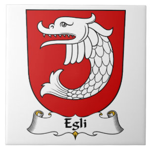 Egli Family Crest Tile