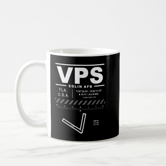 Eglin AFB Air Force Base Florida VPS  Coffee Mug (Left)