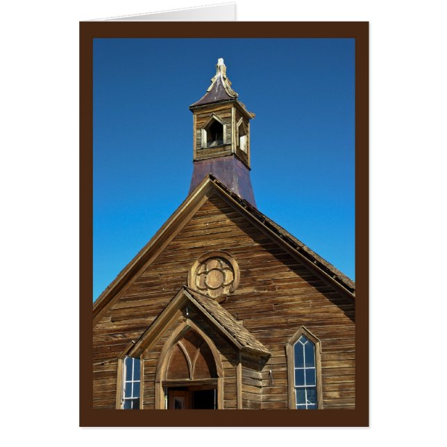 Église à Bodie, CA - Carte n° 2 (Devant)