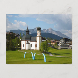 Église à Seefeld, Autriche carte postale