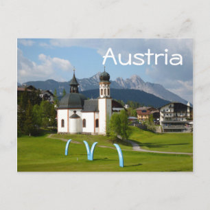Église à Seefeld, Autriche carte postale
