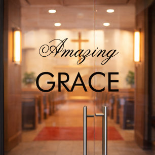 Église Amazing Grace Autocollant pour fenêtre avec