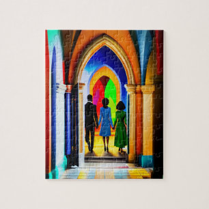 "Église" Christian Art Puzzle