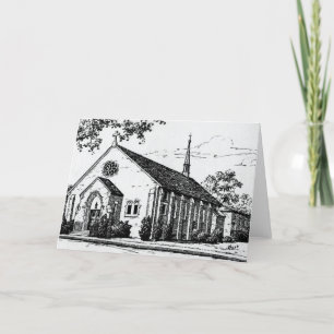 Église de carte de voeux
