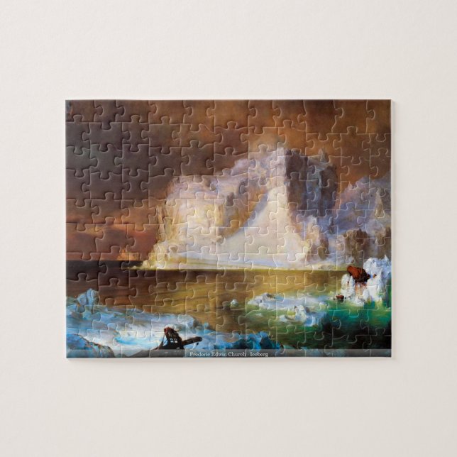 Église de Frederic Edwin - puzzle d'iceberg (Horizontal)
