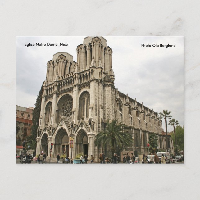 Eglise Notre Dame, Nice, Photo Ol... Postcard (Front)