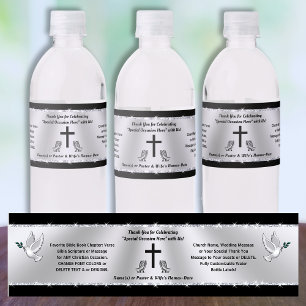 Eglise ou, Chrétien Stickers Bouteille d'eau, Pers