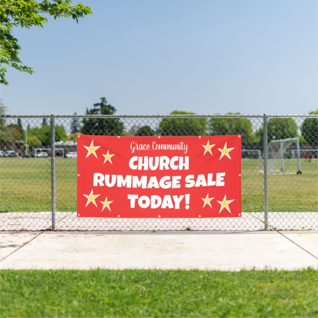 Eglise Rummage Vente ! Bannière personnalisée (Insitu)