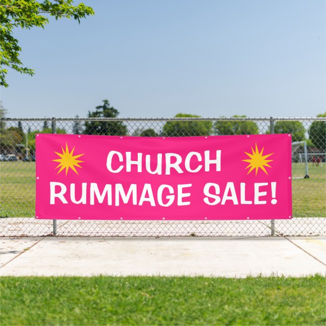 Eglise Rummage Vente ! Grande bannière (Insitu)