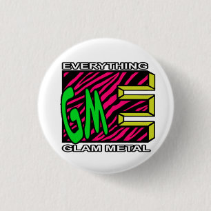 EGM Pink Tiger Stripe Logo Small Button