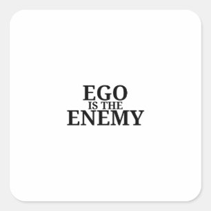 Ego Is The Enemy Minimalist Typewriter Sticker