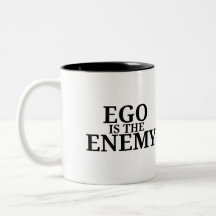 Ego Is The Enemy Minimalist Typewriter Two-Tone