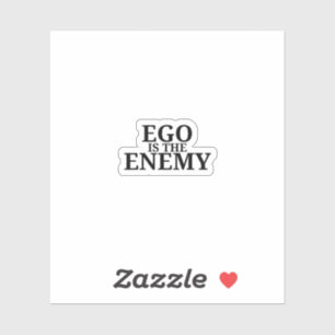Ego Is The Enemy Minimalist Typewriter Vinyl Decal