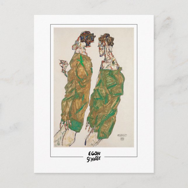 Egon Schiele #421 - Fine Art Postcard (Front)