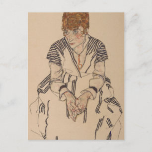 Egon Schiele- Artist's Sister in Law Postcard