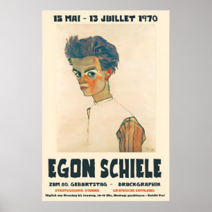 Egon Schiele Exhibition Poster Staatsgalerie