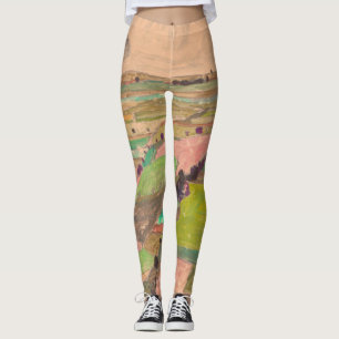 Egon Schiele - Field Landscape Leggings