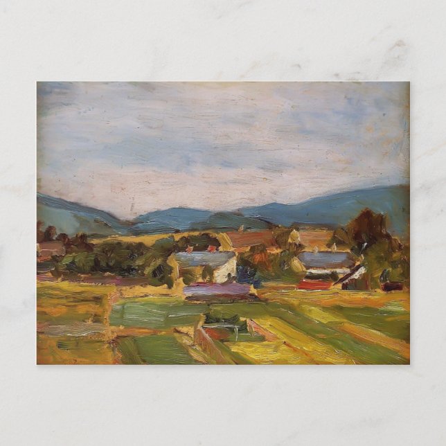 Egon Schiele- Landscape in Lower Austria Postcard (Front)