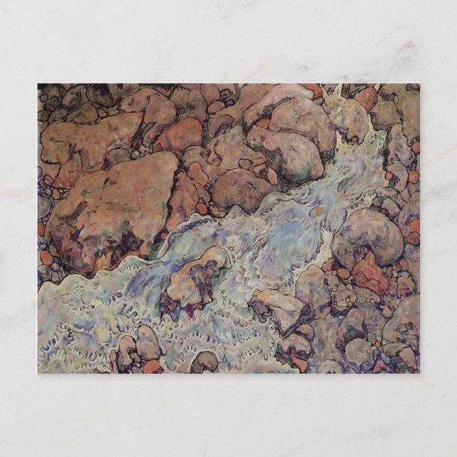 Egon Schiele- Mountain Torrent Postcard (Front)