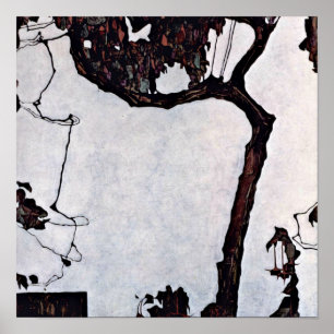 Egon Schiele - plum tree Poster