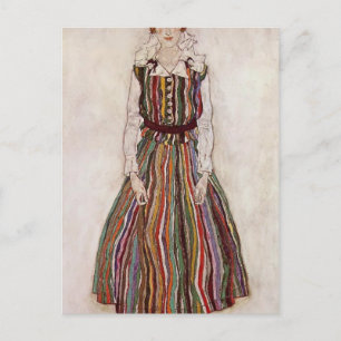 Egon Schiele- Portrait of Edith Schiele Postcard