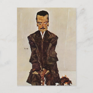 Egon Schiele- Portrait of Publisher Eduard Kosmack Postcard