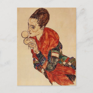 Egon Schiele-Portrait of the Actress Marga Boerner Postcard
