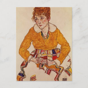 Egon Schiele- Portrait of the Artist's Wife Postcard