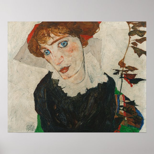 Egon Schiele Portrait of Wally Neuzil Poster (Front)