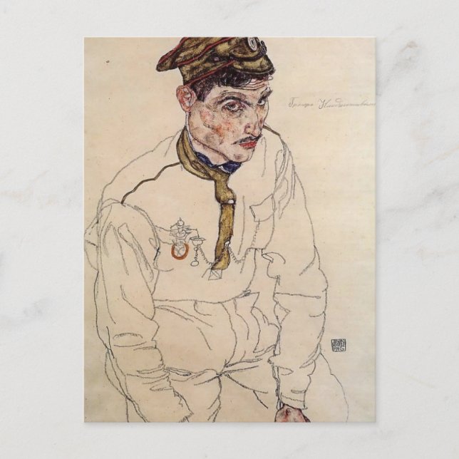 Egon Schiele- Russian Prisoner of War Postcard (Front)