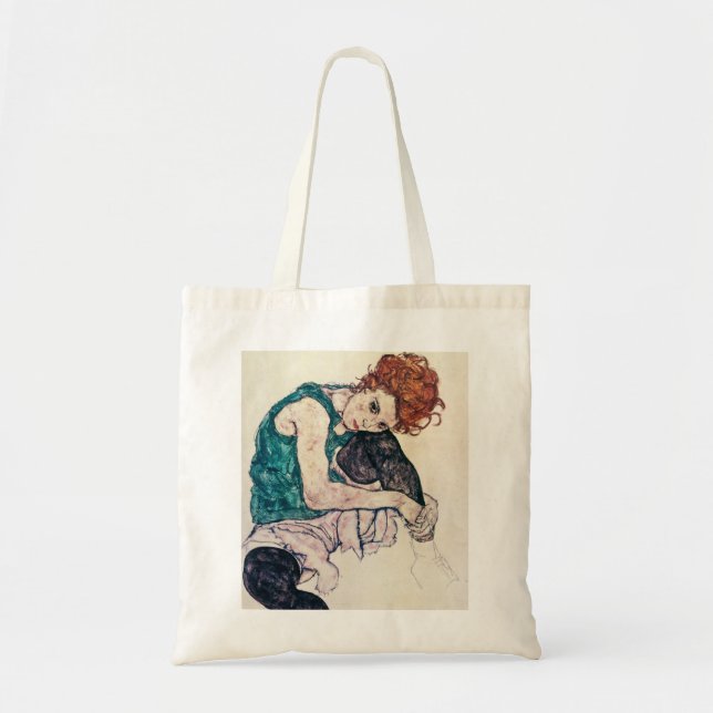 Egon Schiele Seated Woman Tote Bag (Front)