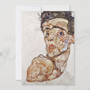 Egon Schiele - Self Portrait Card