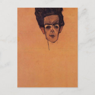 Egon Schiele- Self Portrait Postcard