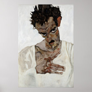 Egon Schiele Self-Portrait Poster Expressionism