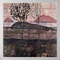 Egon Schiele - setting sun