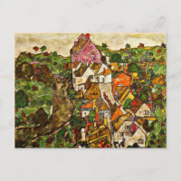 Egon Schiele - Stein on the Danube