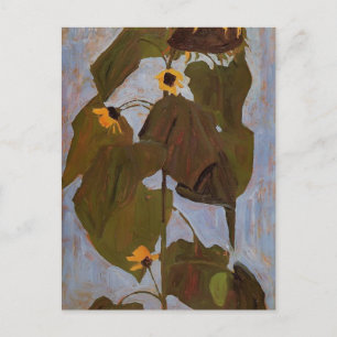 Egon Schiele- Sunflower Postcard