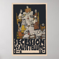 Egon Schiele Vienna Secession Exhibition Poster
