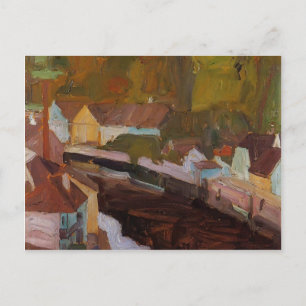 Egon Schiele- Village by the River Postcard
